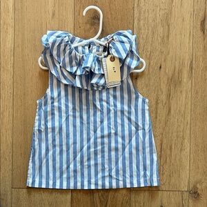 Blue Striped Kids Blouse